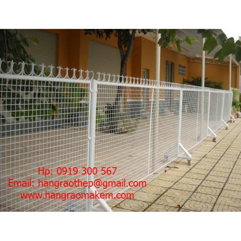 Hàng rào mạ kẽm & sơn tỉnh điện